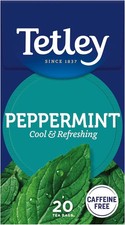 Tetley Fresh Mint Tea, Box of 20 Teabags – Sweet, Refreshing Peppermint