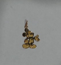10k Yellow Gold Small JCM Disney's Mickey Mouse Pendant Charm 0.5 Grams