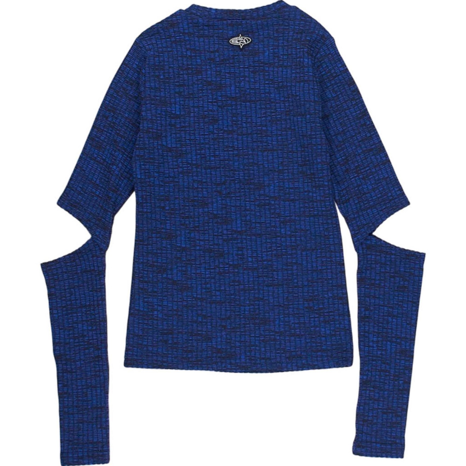 Basic Pleasure Mode Blue Patterned Top - image 2