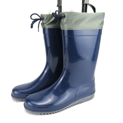 Vintage 80er ROMIKA Bobby 40 Regenstiefel Gummistiefel Blau Grau