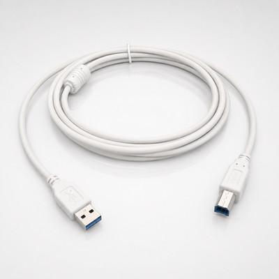 White USB A to B Cable Compatible With Canon Selphy CP-780 Printer 1.5m