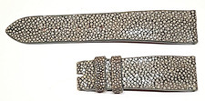 NEW Genuine polished Stingray leather watch strap 22/18mm 75 121mm