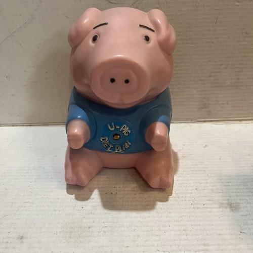 VGT 1988 U-Pig Diet Plan Light Activated Oinking Refrigerator Fridge Pig Works - Imagen 9 de 9