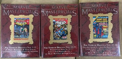 Marvel Masterworks Tomb Of Dracula Vol 1 2 3 set limited variant NEW very rare