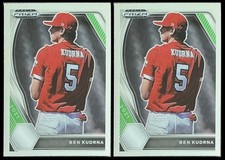 2021 Prizm Draft Picks Ben Kudrna Lot #PDP43 Kansas City Royals Prospect/Rookie