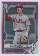 2021 Bowman Chrome Prospects Fuchsia Refractor 141/199 Casey Martin #BCP-92 h3a