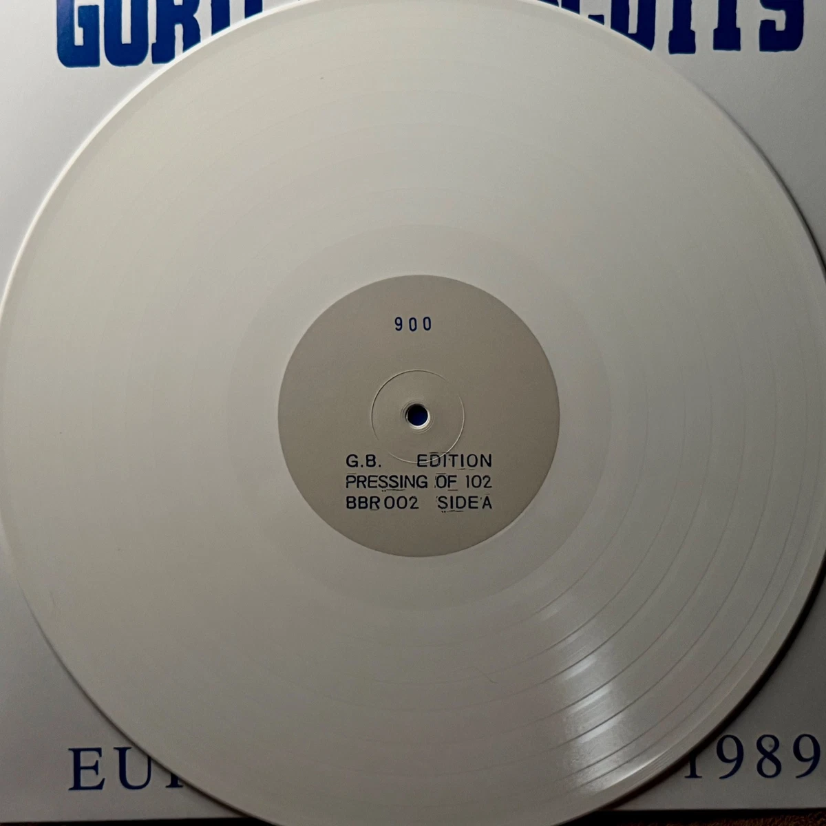 Gorilla Biscuits European Tour 1989 LP White Vinyl Live