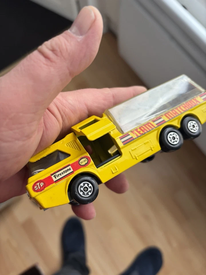 Matchbox Super Kings K-7 Racing Car Transporter 1972 lesney products england - Photo 4/4