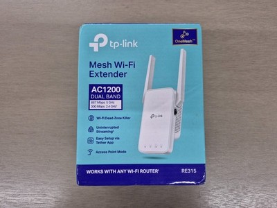 TP-Link AC1200 Dual-Band Mesh Wi-Fi Range Extender   Brand New