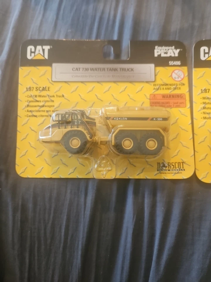 2 Motoniveladora Norscot Caterpillar escala 1:87 HO Cat 163H 55403 tanque de agua 730 Foto 2 de 4