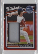 2026 Panini Stars & Stripes Prizm Red 10/99 Ethan Schiefelbein #TM-ES 0j81