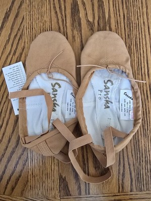 SANSHA Women's Pro 1 Canvas Ballet Slipper With Leather Bottom (Size 3 Narrow...