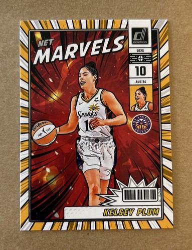 2025 WNBA Panini Donruss Net Marvels #3 Kelsey Plum Basketball Card