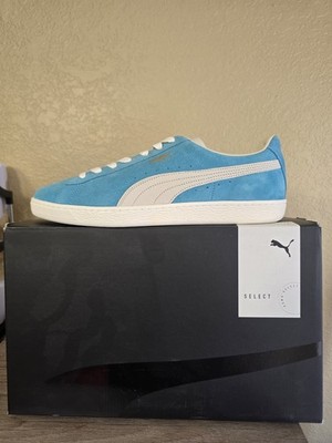 PUMA Select Suede MII size 13 Made In Italy Opale Blue/Frosted Ivory.