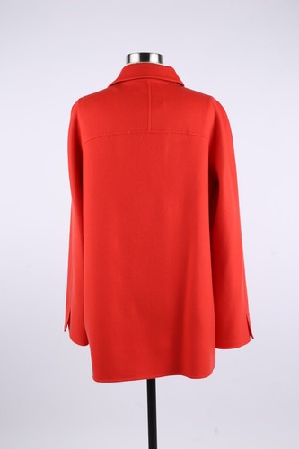 LNWOT Loro Piana Cashmere Coat Orange Red SZ 46 $4,250 - Picture 5 of 10