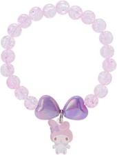 Sanrio My Melody Beaded Bracelet Material Plastic Mascot Acrylic Purple 123854