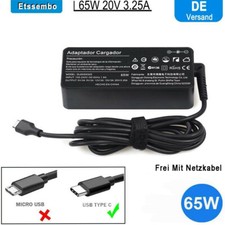 65W Lenovo USB C Netzteil für Lenovo Thinkpad X1 Carbon T14 T480 T490 T580 T590