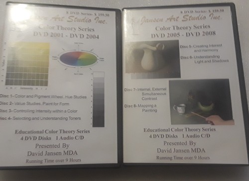 8 DVDs + 2 Audio CDs (2001-2008) Various Instructional Art David Jansen MDA