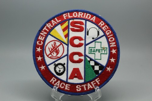 SCCA SPORTS CAR CLUB OF AMERICA CFR RACE STAFF EMBROIDERED PATCH NEW OLD STOCK - Picture 1 of 2