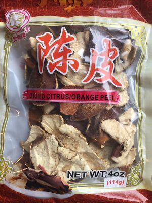 Dried Orange Peel Citrus 4oz. Citrus sinensis GOLDEN LION BRAND FREE SHIPPING!
