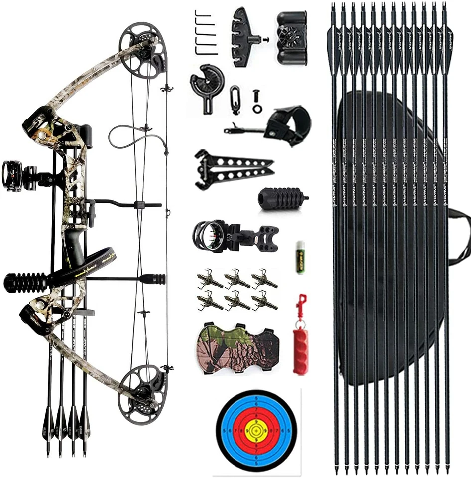 Evercatch 20-70LBS Compound Bow Archery Sports Hunting Targeting RH & LH