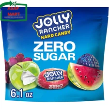 JOLLY RANCHER Zero Sugar Assorted Fruit Flavored Hard Candy Bag, 6.1 Oz