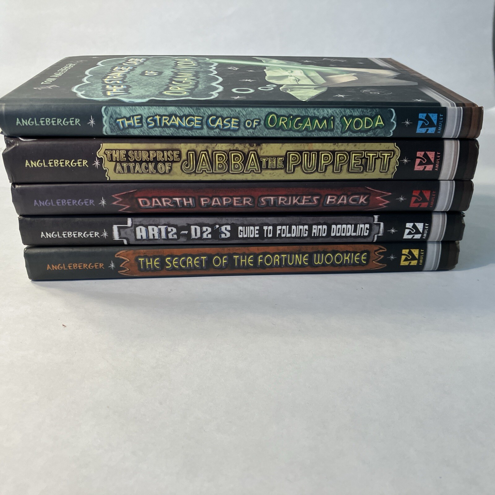 Origami Yoda Star Wars hardcover lot of 5 - Amulet Books - very good cond.