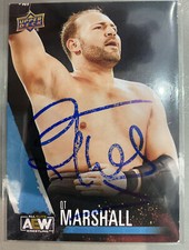QT Marshall Signed 2021 AEW Upper Deck Card Dynamite