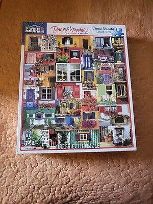 White Mountain DOORS & WINDOWS Jigsaw Puzzle 1000 24x30'' Davison 2022 #1735 USA