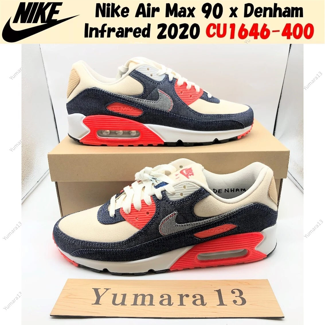 Nike Denham x Air Max 90 Infrared for Sale | Authenticity