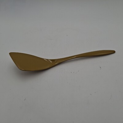 Vintage Rosti Mepal Angled Spatula Melamine Denmark Gold Yellow Flipper 12 inch