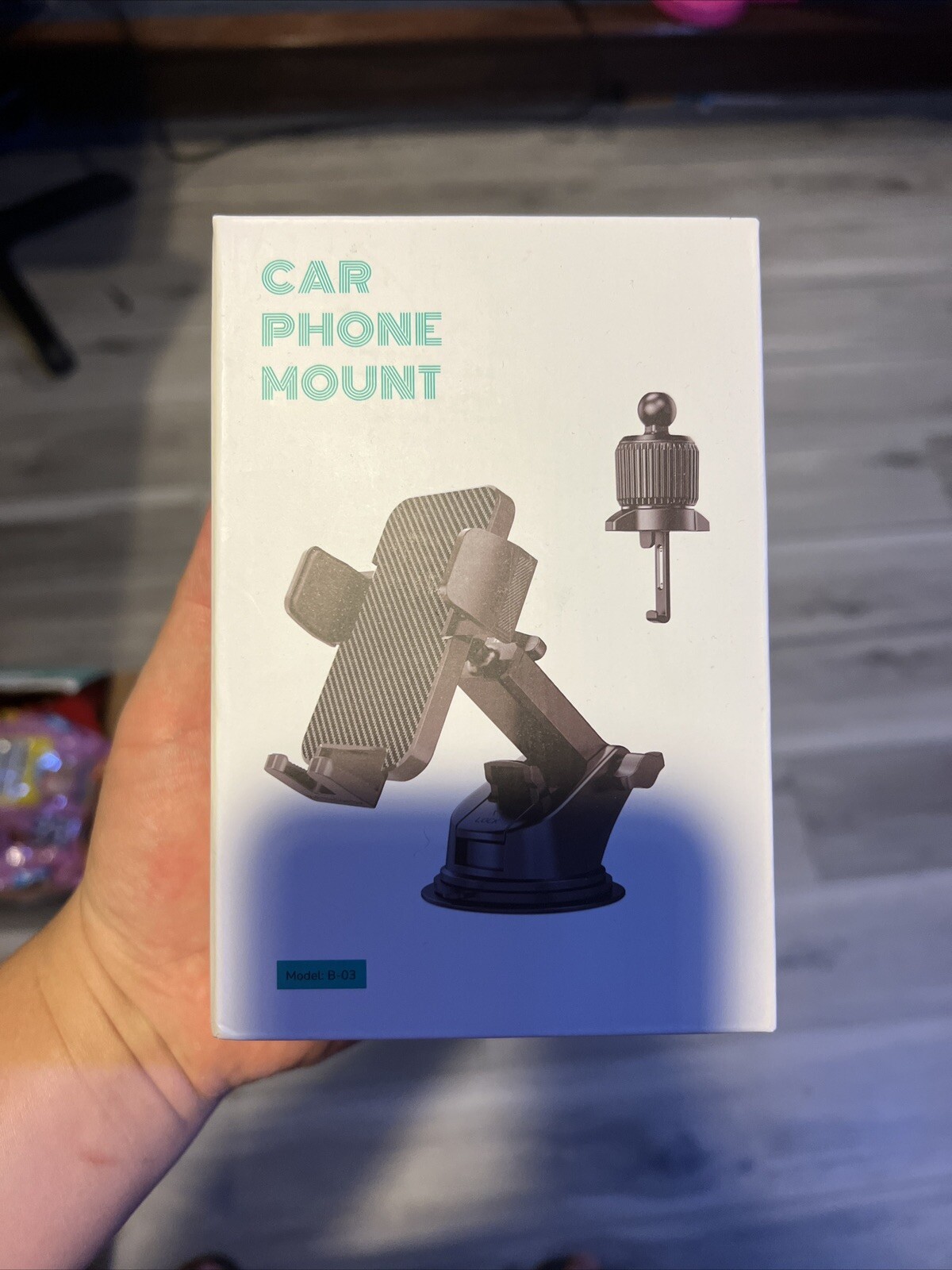 Car Phone Mount Model B-03 Bipopibo iPhone Samsung Android Adjustable Telescope-image