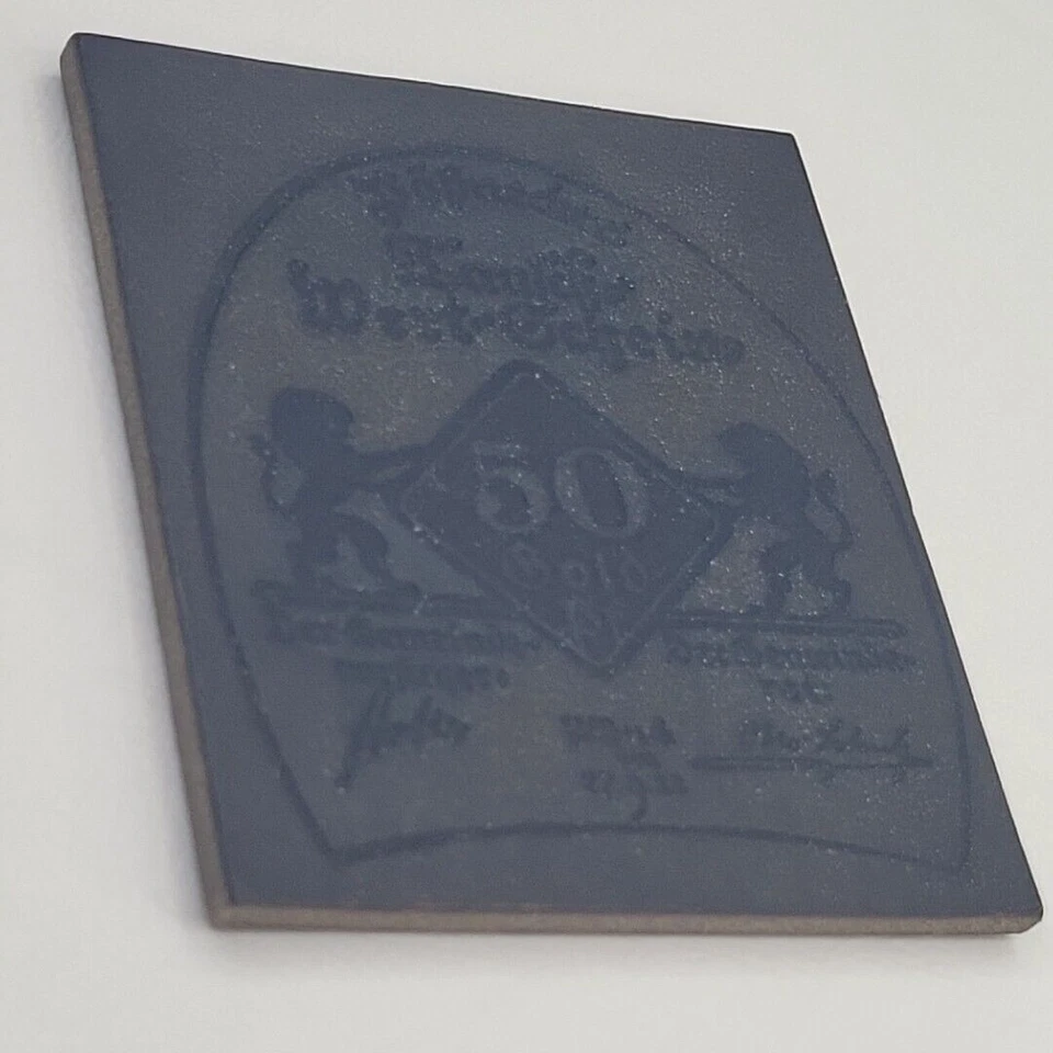 1923 Germany Notgeld 50 Gold Pfennig Leather Men's Heel of Shoe Inflation Money - Image 4 of 4