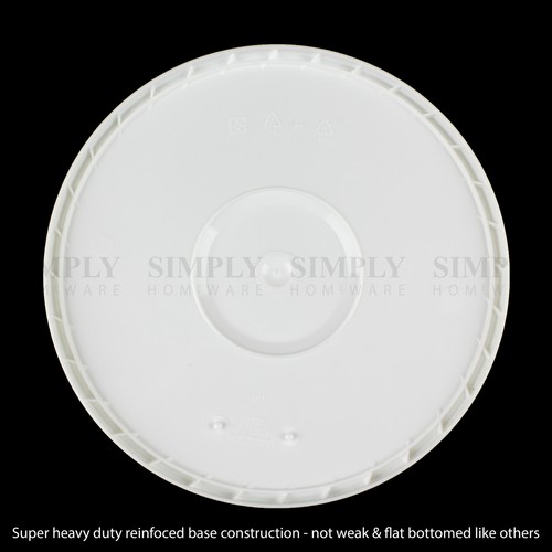 Plastic Bucket with Lid Food Grade Buckets 20 Litre Handle Pail Bulk White - Picture 4 of 8