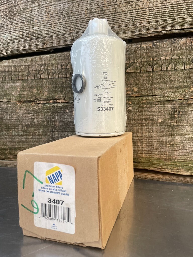 NAPA 3407 Fuel filter cross reference