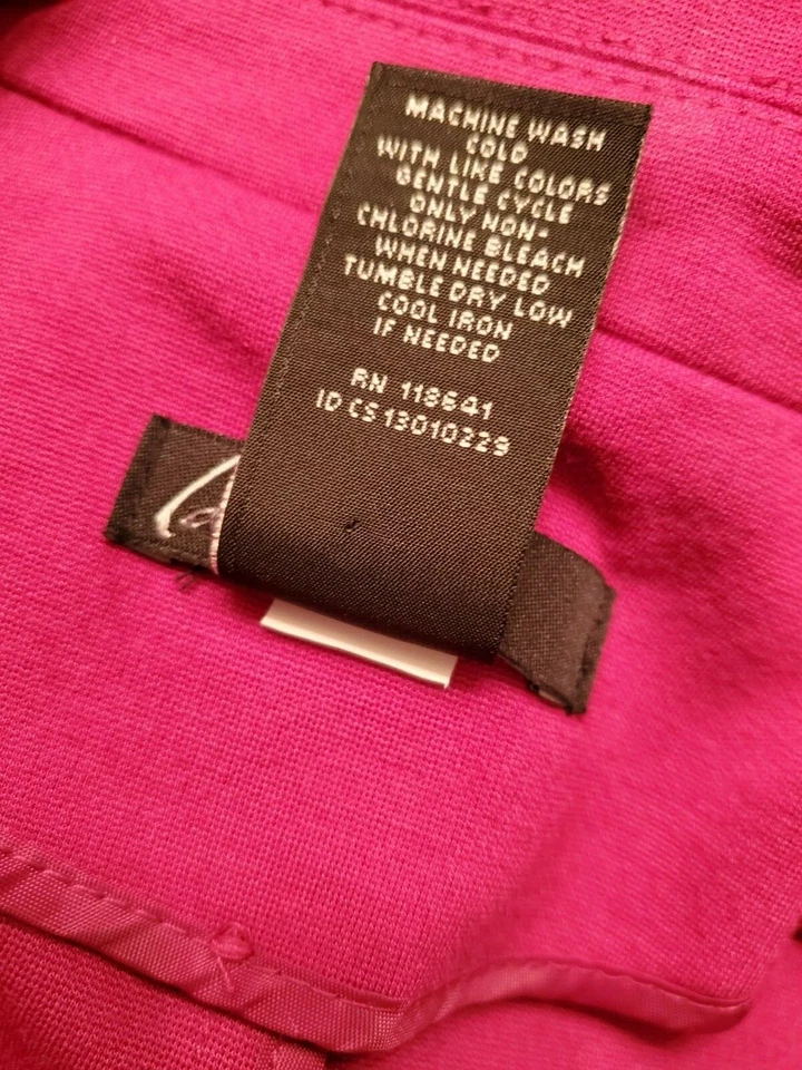 Abrigo Chaqueta Mujer Lane Bryant Talla 24 24W Púrpura Rosado Foto 3 de 4