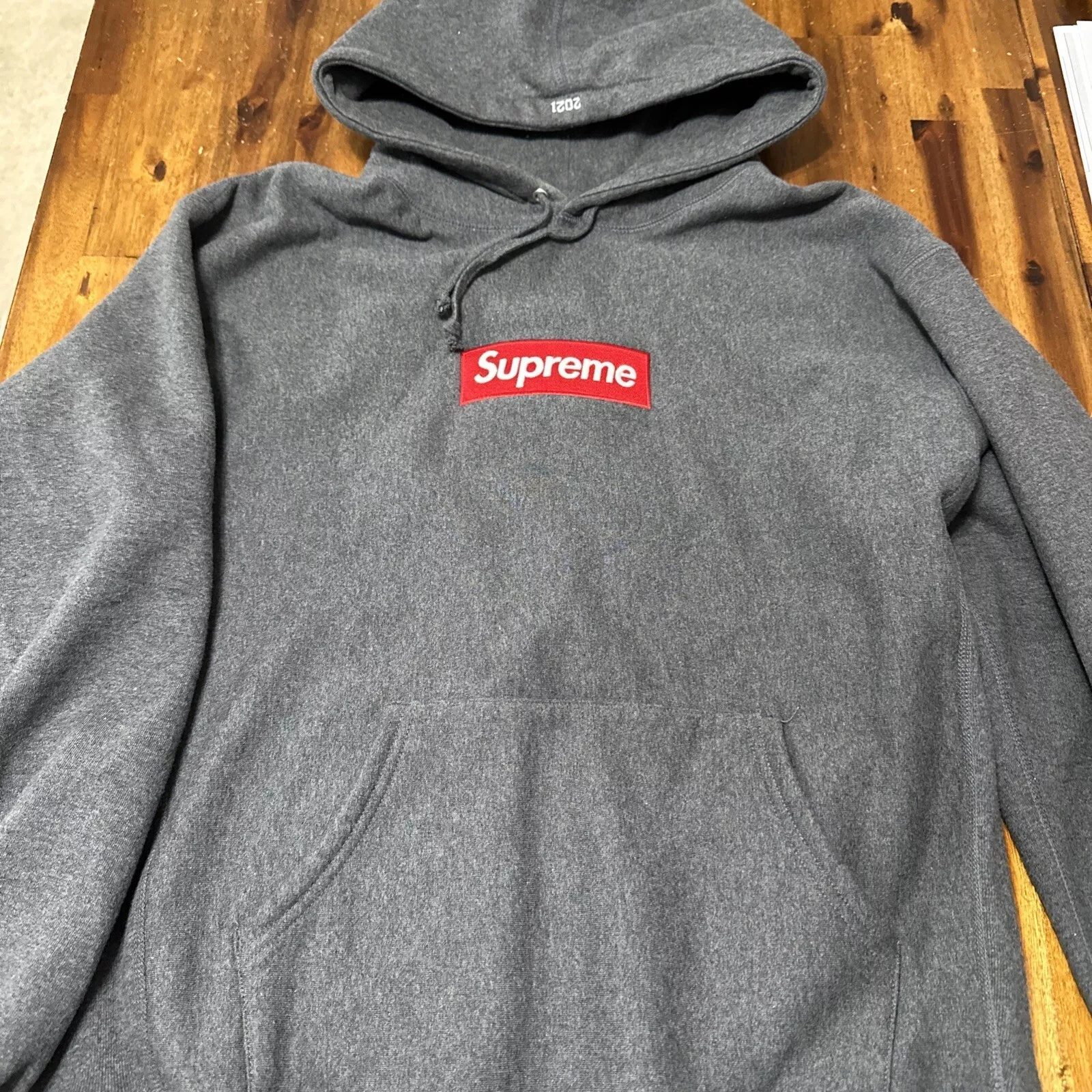 Beau Sweat à Capuche Supreme Box Logo Charbon (FW21)   Taille S à 4XL Cadeau pour Homme