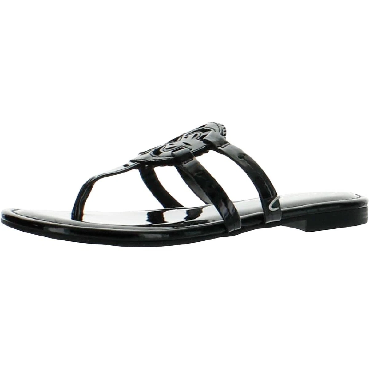 Circus by Sam Edelman Women s Canyon Flat Sandal Black Patent