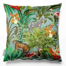 Luxury Designer Eco-Velvet Filled Cushion Sofa Jungle Fusion Many Colours/Sizes