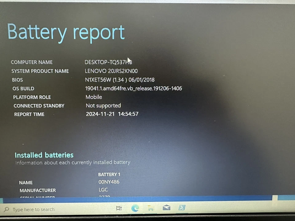 Lenovo Laptop L570 Thinkpad Windows 10 i5-6200U 8GB RAM 256GB Missing Keys - Image 4 of 4