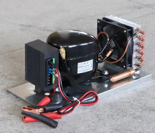 BD35HC DC12 24V Unità Compressore Auto Frigorifero Congelatore Refrigerazione Condensazione - Foto 3 di 12
