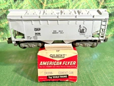 American Flyer 24209 CRP Cement Covered Hopper, QUALITY COLLECTOR CAR, LN/OB