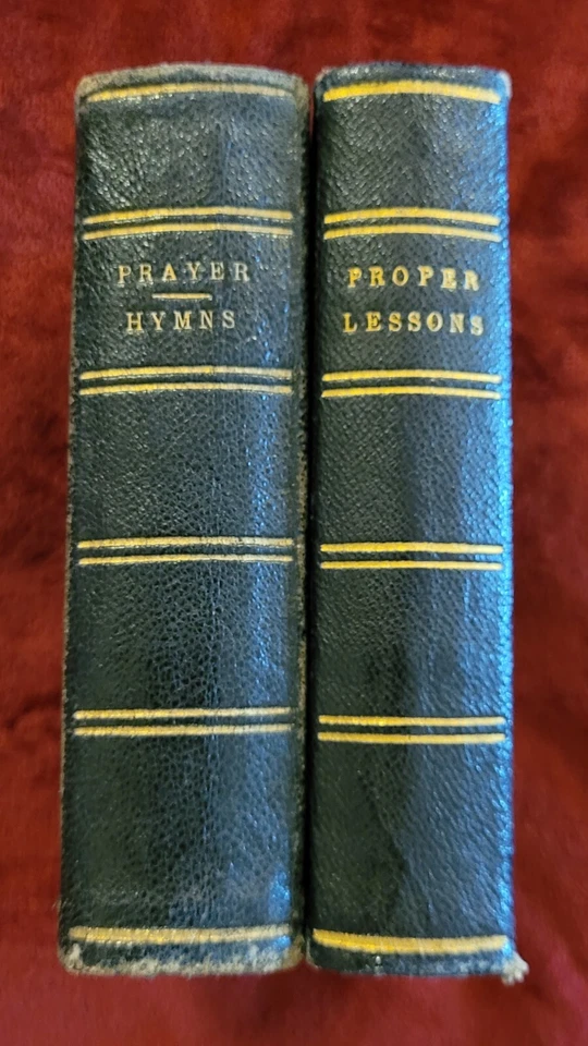Small Common Prayer Book & Proper Psalms & Lessons Book 1872 Religious Antique - Image 2 of 4