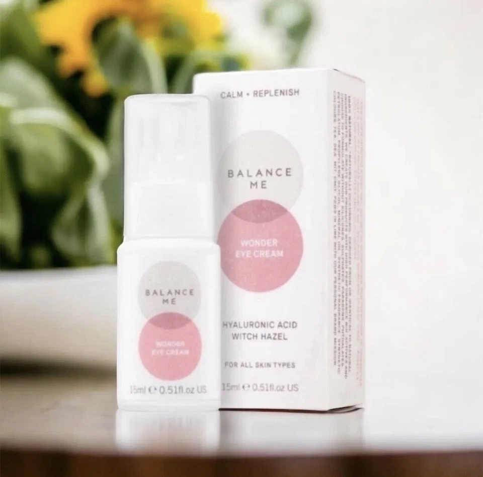 BALANCE ME  Wonder Eye Cream Hyaluronic Acid Witch Hazel 0.51 oz 15mL New In Box - Image 3 of 4