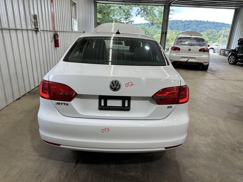 11-14 VW JETTA SEDAN REAR BUMPER COVER, PURE WHITE LC9A - Picture 2 of 6