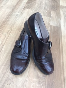 clarks oxblood shoes