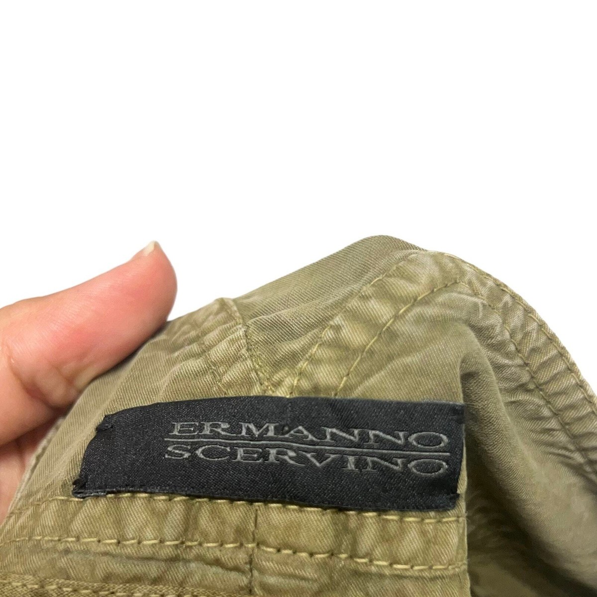 パンツ ERMANNO SCERVINO Dark green polyester pant Green Ermanno Scervino Pants for Women | Lyst