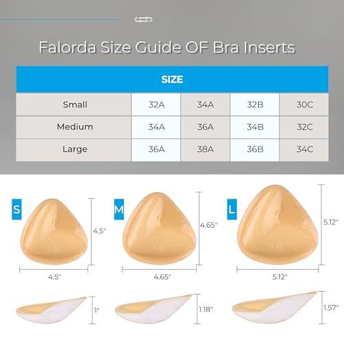 Bra Pads Inserts Double Sided Sticky Bra Inserts Push Up Breast Enhancers 1-Pair - Picture 4 of 11