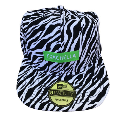 帽子 coachella cap New Era 9Twenty Coachella Music Festival Zebra Print Green Black