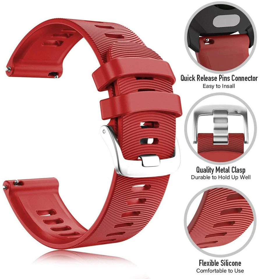 Correa de reloj para Samsung Gear Sport/Galaxy Active/Ticwatch E2/Huawei pro 20 mm asa Foto 2 de 4